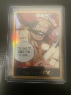 Gold DON!! Card OP13 Gol D. Roger (Carry On His Will) One Piece TCG English NM - Image 2