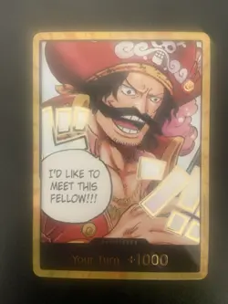 Gold DON!! Card OP13 Gol D. Roger (Carry On His Will) One Piece TCG English NM - Image 3