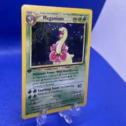 Pokemon TCG Meganium Neo Genesis Holo Rare Card #11/111 LP/Excellent Condition - Image 2