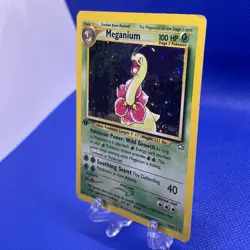 Pokemon TCG Meganium Neo Genesis Holo Rare Card #11/111 LP/Excellent Condition - Image 3