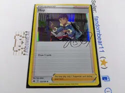 Hop HOLO RARE Signature card 133/159 Sword & Shield Crown Zenith 2023 Pokemon - Image 2