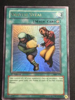 Snatch Steal MRL-036 1st Edition Yu-Gi-Oh Ultra Rare Card Moderately Played MP - Image 1