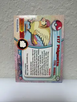 Topps Pokemon #17 Pidgeotto HOLO/FOIL CARD - TV Animation Edition, 1999 - Image 2