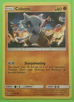 Cubone #37/68 Hidden Fates Common Pokemon Card - Image 1