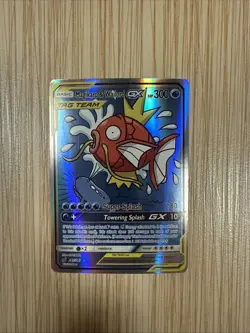 Pokemon TCG Magikarp Wailord GX Full Art Team Up Card 161/181 Mint Condition - Image 1