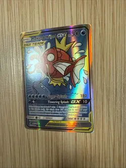 Pokemon TCG Magikarp Wailord GX Full Art Team Up Card 161/181 Mint Condition - Image 2