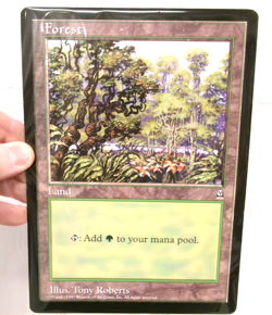 Magic The Gathering FOREST Large 6" X 9" Promo Card 1997 - Image 1