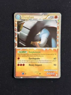 Donphan Prime 107/123 HGSS HeartGold Soulsilver Holo 2010 Pokemon TCG Card LP - Image 1
