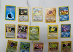 Lot of 20 Pokemon Cards Base Set including Sabrina's Haunter 55/132 - Image 2