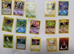 Lot of 20 Pokemon Cards Base Set including Sabrina's Haunter 55/132 - Image 3