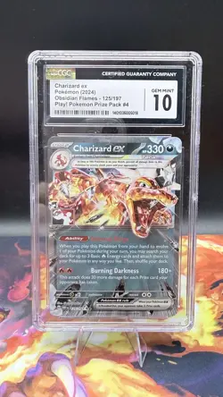 Charizard ex 125/197 Prize Pack Series Cards PSA 10 Gem Mint - Image 1
