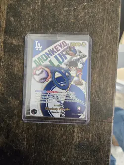 One Piece x Dodgers Collaborative Promo Card Monkey D. Luffy (Sealed) - Image 1
