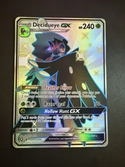 Decidueye GX SV47/SV94 Hidden Fates Shiny Vault Holo Card Pokemon TCG NM - Image 1