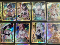 WES - Goddess Story Card Lot / Set - 55 Cards! Foil Anime Bikini Girl SR SSR UR - Image 4