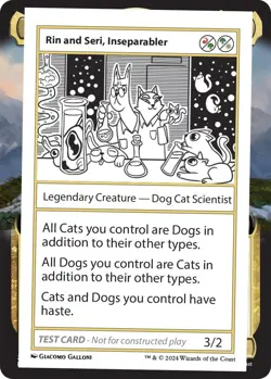 Rin and Seri, Inseparabler N/A NM Normal Mystery Booster 2 Playtest Cards MTG EN - Image 1