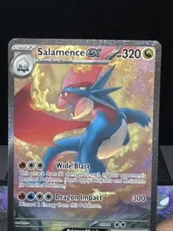 Pokemon Card Salamence EX 187/159 Journey Together Special Illustration Rare NM - Image 2