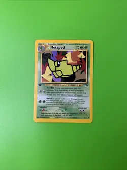 Metapod 42/75 1st Edition Neo Discovery Pokemon Card LP+ - Image 1