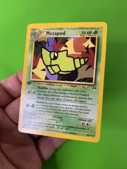 Metapod 42/75 1st Edition Neo Discovery Pokemon Card LP+ - Image 3