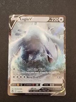 Lugia V 138/195 Swsh12: Sword & Shield Silver Tempest Pokemon Card Full Art B1 - Image 1