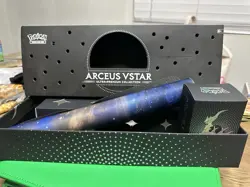 Arceus VSTAR Ultra Premium Collection w/ Box Playmat Dice & Coin & 2 Metal Cards - Image 2
