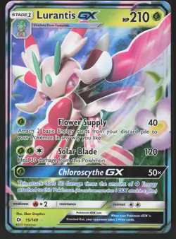 Lurantis GX 15/149 Ultra Rare Pokemon TCG SM Base Set NM - Image 1