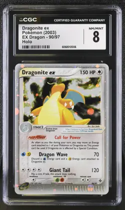 CGC 8 NM/Mint ? - Dragonite ex 90/97 EX Dragon Holo - 2003 Pokemon - Image 1