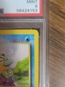 1999 Pokemon "PERFECT CENTERING " #63 SQUIRTLE PSA 9 Mint NEW FRESH SLAB - Image 5