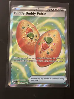 Pokemon TCG Mega Evolution Buddy Buddy Poffin 167/132 Full Art Trainer NM - Image 1