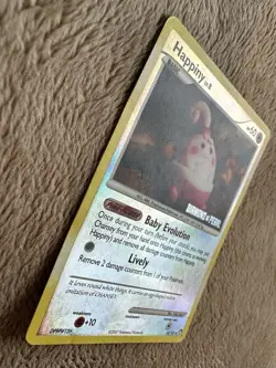 2007 Pokemon TCG DP Mysterious Treasures Happiny STAMPED Reverse Holo 52/123 MP - Image 5