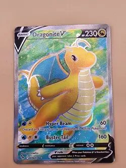 Dragonite V (Full Art) 076/078 Pokemon GO Holo Near Mint (NM) - Image 2