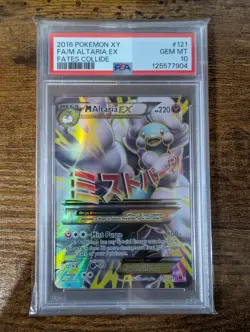 M ALTARIA EX 121/124 - POKEMON XY FATES COLLIDE MEGA FULL ART - PSA 10 - Image 1