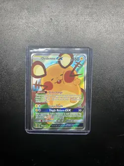 Dedenne GX 195a/214 NM Alternate Art Promo Holo Unbroken Bonds Pokemon TCG - Image 1