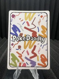 Eevee 18/25 - Numbered Hit Holo - PokeDoodly Fan Art - Pokemon NM - Image 2