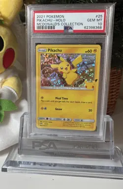 2021 Pokemon Mcdonalds Collection # 25 Pikachu Holo PSA 10 graded GEM MINT! - Image 2