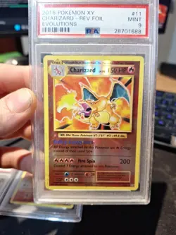 2016 Pokemon XY Evolutions - Charizard Reverse Holo #11 - PSA 9 - Image 1