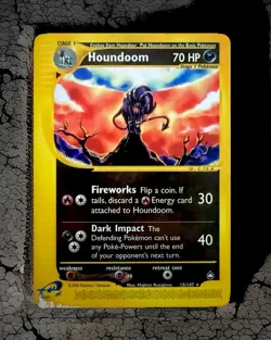Pokemon TCG Aquapolis Houndoom 15/147 Non-Holo Rare E-Series / E-Reader ?? - Image 1