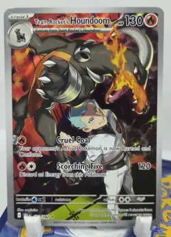 Destined Rivals 191/182 Team Rocket's Houndoom NM/M Unplayed Pack Fresh Pokemon - Image 1