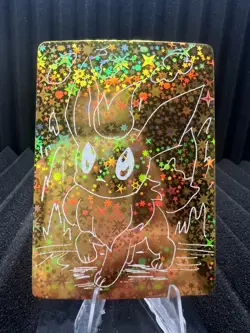 Flareon 11/25 - Numbered Hit Holo - PokeDoodly Fan Art - Pokemon NM - Image 1