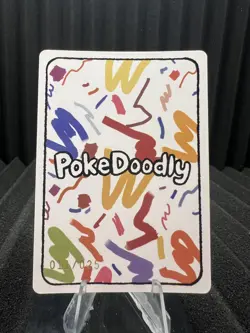 Flareon 11/25 - Numbered Hit Holo - PokeDoodly Fan Art - Pokemon NM - Image 2