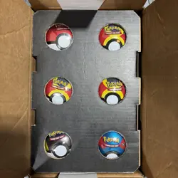 Pokemon TCG: Pokeball Tin with Booster Packs SEALED CASE With 6 Pokeball Tins - Image 3