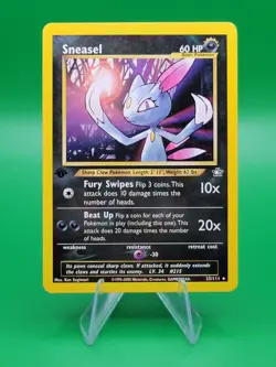 Pokemon 1st Edition Neo Genesis Sneasel Rare 25/111 - Image 1