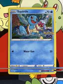 Squirtle SWSH233 Promo Cosmo Holo | Pokemon Go NM Swirl - Image 1