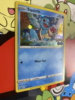 Squirtle SWSH233 Promo Cosmo Holo | Pokemon Go NM Swirl - Image 2