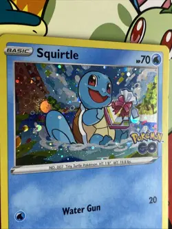 Squirtle SWSH233 Promo Cosmo Holo | Pokemon Go NM Swirl - Image 4
