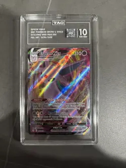 Espeon Vmax #065 2021 Pokemon Sword & Shield Evolving Skies TAG 10 Gem Mint - Image 1