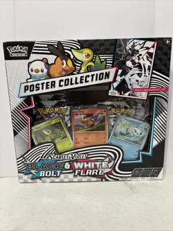 Pokemon TCG Scarlet Violet Black Bolt White Flare Poster Collection - Image 1