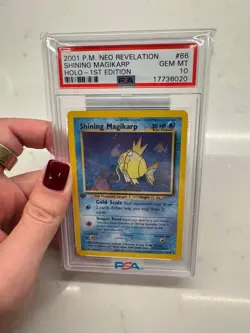 1st Edition PSA 10 GEM MINT Shining Magikarp Holo Pokemon Neo Revelation - Image 1