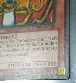 Yu-Gi-Oh Exodia The Forbidden One Arm Leg LCYW 1st Edition Secret Rare 5 Pieces - Image 5