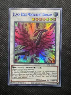 YuGiOh! Black Rose Moonlight Dragon LDS2-EN112 Ultra Rare (Blue) 1st Edition NM - Image 1