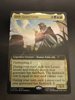Iroh, Grand Lotus Promo Extend Art Foil BoxLunch Magic Avatar Card MTG Near Mint - Image 1